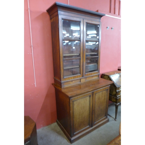 90 - A Victorian mahogany fitted four estate cupboard