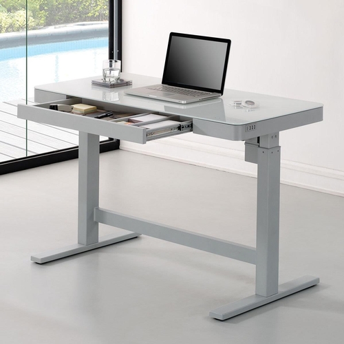 1522 - A White Tech Adjustable Power Desk, original RRP £266.66 + VAT (4184-1) *This lot is subject to VAT