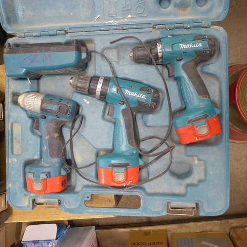 2014 - Four power tools and a Mikita drill set