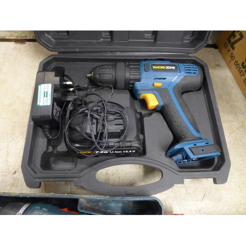 2017 - Five power tools including drills, multi-saw, etc.