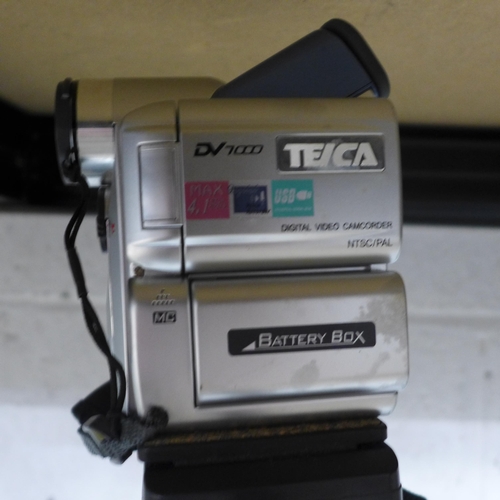 2104 - A Teica Digital Video Camera, with bag and tripod