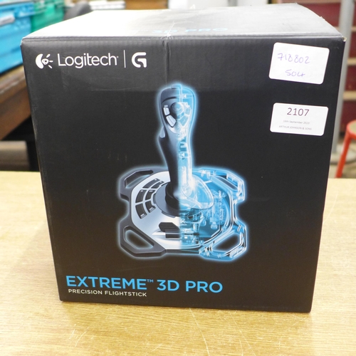 2107 - A Logitech Extreme 3D Pro Precision Flightstick