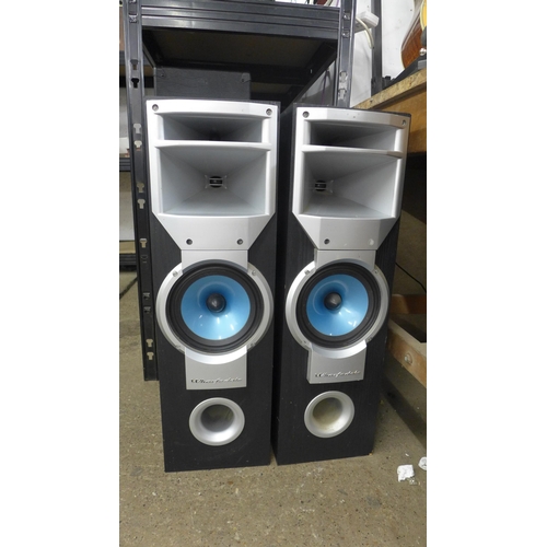 2127 - A pair of Wharfedale Zodiac speakers (S1000)