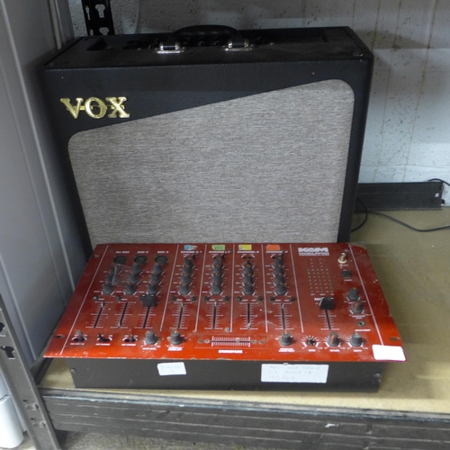 2144 - A Kam mobile pro mixer and Vox speaker