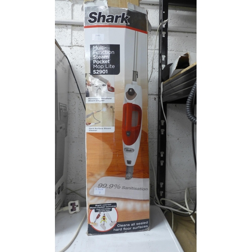 2161 - A Shark multi function steam pocket mop lite, S2901, boxed