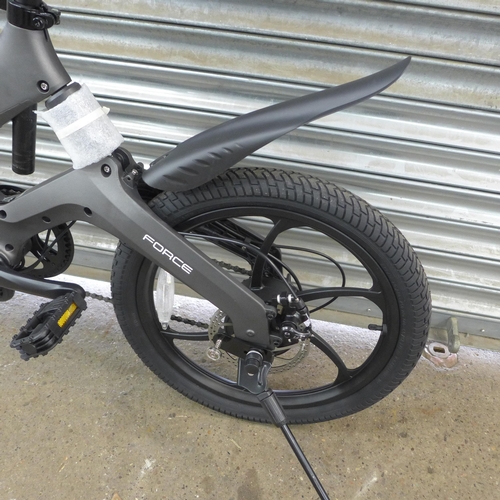 2173B - A Li-Fe Force folding electric bike in matt grey - 36v, 250w - RRP £1,349, unused with charger, keys... 