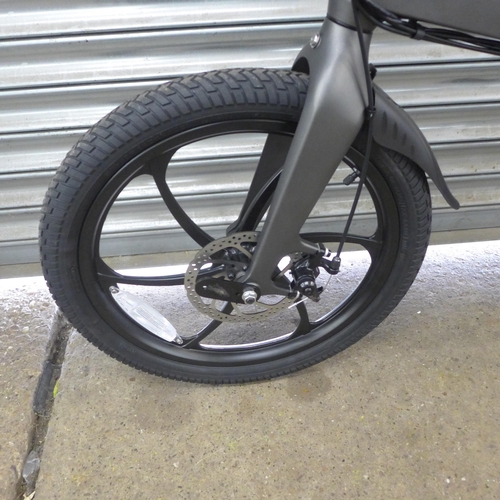 2173B - A Li-Fe Force folding electric bike in matt grey - 36v, 250w - RRP £1,349, unused with charger, keys... 