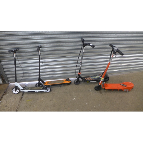 2173C - Four electric scooters including Zinc and Chaos - Police repossession (one with charger)