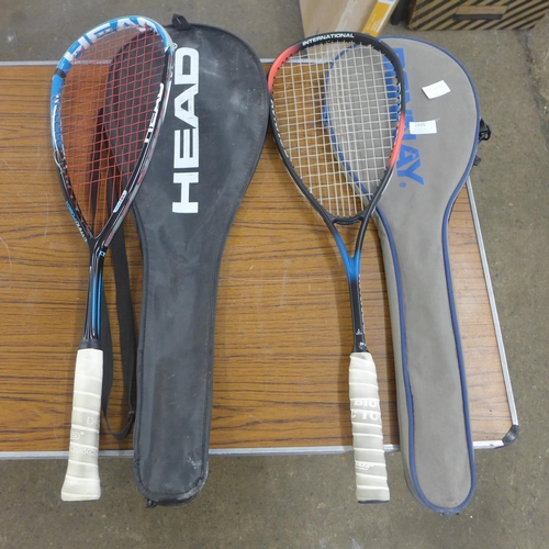 2335 - Two squash racquets including Head and Donnay