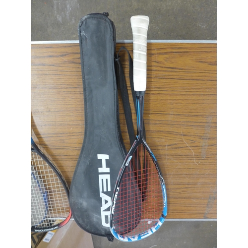 2335 - Two squash racquets including Head and Donnay