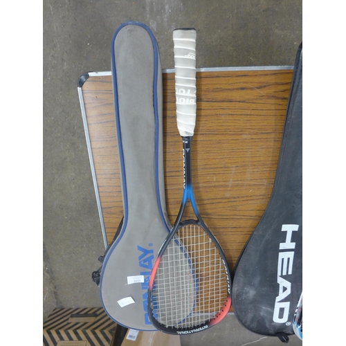 2335 - Two squash racquets including Head and Donnay