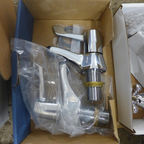 2344 - A quantity of unused mixer taps including bath and shower mixer, Easy Home premium tap and other tap... 