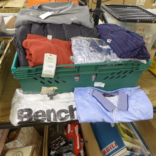 2386 - A quantity of clothing including shirts, a jacket and trousers