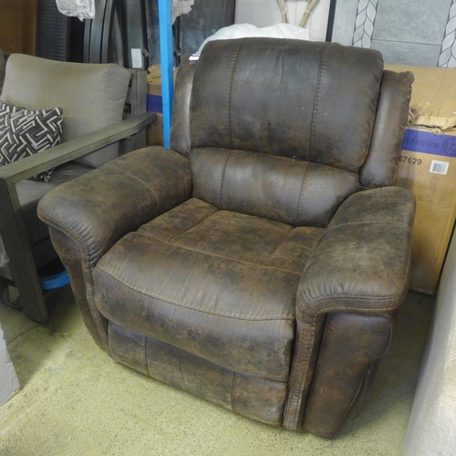 1547 - A Power Fabric Recliner chair with Heat & Massage, original RRP £374.91 + vat (4182-23) *This lot is... 