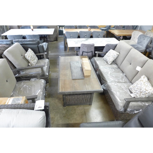 1443 - An Agio Brentwood Fire Deep Seating Set, original RRP £1166.66 + vat (4182-26) *This lot is subject ... 