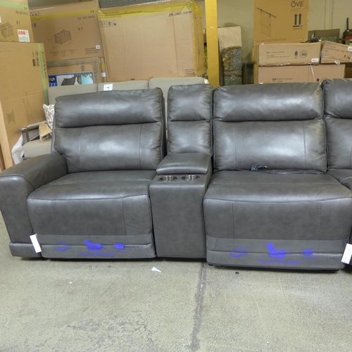 1497 - A Gilman Creek  Lauretta 6 piece Leather Recliner, original RRP £1999.99 + VAT (4184-29) *This lot i... 