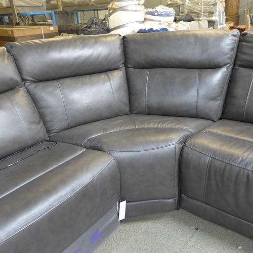 1497 - A Gilman Creek  Lauretta 6 piece Leather Recliner, original RRP £1999.99 + VAT (4184-29) *This lot i... 