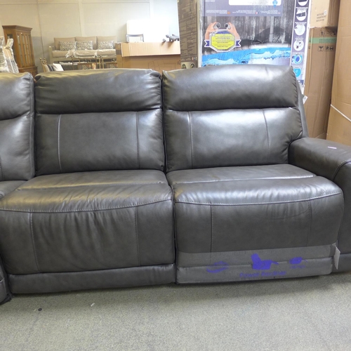 1497 - A Gilman Creek  Lauretta 6 piece Leather Recliner, original RRP £1999.99 + VAT (4184-29) *This lot i... 