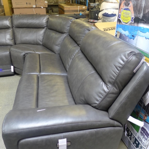 1497 - A Gilman Creek  Lauretta 6 piece Leather Recliner, original RRP £1999.99 + VAT (4184-29) *This lot i... 