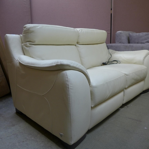 1505 - Serena 2 seater Cream Recliner  2X Recl & Ratchet H/Rest , original RRP £1083.33 + VAT (4184-10) *Th... 