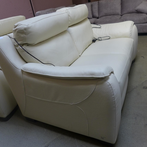 1506 - Serena 2 seater Cream Recliner  2X Recl & Ratchet H/Rest , original RRP £1083.33 + VAT (4184-11) *Th... 