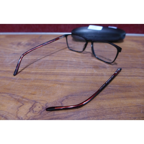 3112 - Jaguar Black Plastic Glasses - Damaged - (302-163)  * This lot is subject to vat