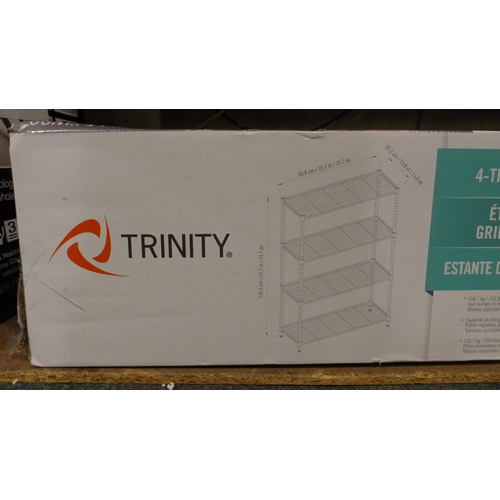 3031 - Trinity 4 Tier Metal Shelving (303-380) * This lot is subject to VAT