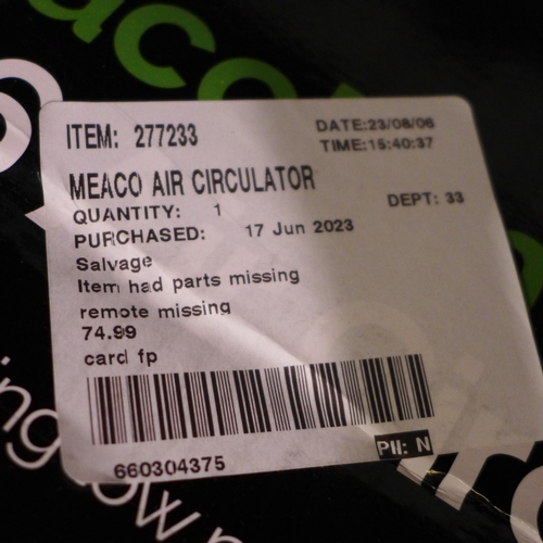 3049 - Meaco Air Circulator - No Remote (303-386) * This lot is subject to VAT