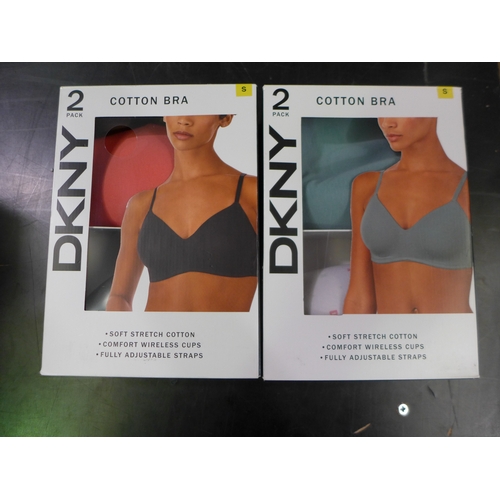 Quantity of ladies DKNY cotton bras - Size S -mixed colours * This lot is  subject to VAT