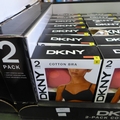 Quantity of ladies pink and black DKNY cotton bras - Size S * This lot is  subject to VAT