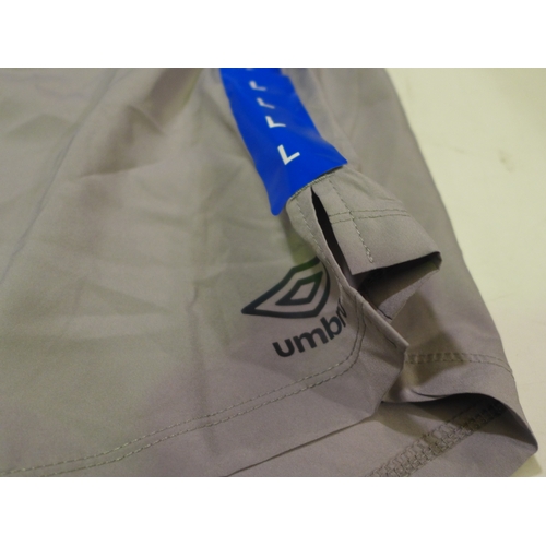 3097 - Quantity of men's grey Umbro shorts - mixed size  * This lot is subject to VAT