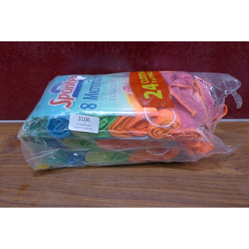 3106 - Spontex Microfibre Cloths (302-547)  * This lot is subject to vat