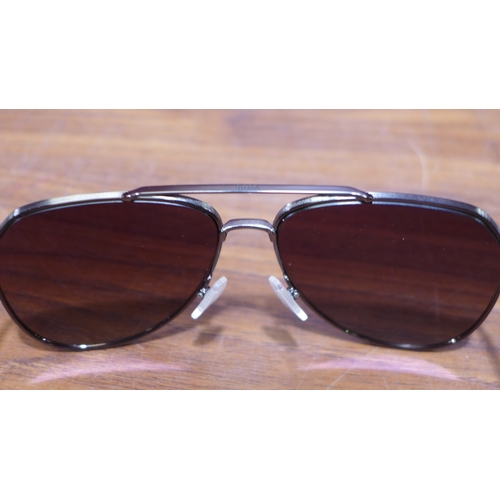 3111 - Hugo Boss Gunmetal Metal Sunglasses   (302-520)  * This lot is subject to vat