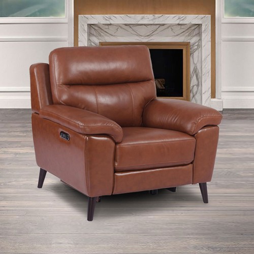 1496 - A Grace Brown Leather Armchair With Power Recline, original RRP £516.66 + VAT (4184-28) *This lot is... 