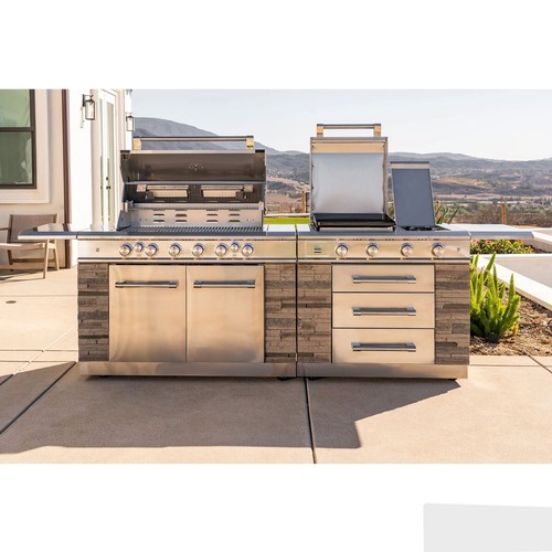 1510 - A Kirkland Signature 12 Burner Island BBQ, original RRP £2749.99 + VAT - damaged (4184-21) *This lot... 