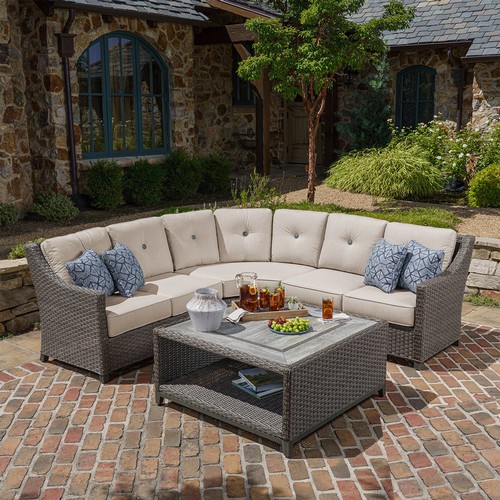 1526 - A Sunvilla Malibu 4 piece Ash  Sectional Corner patio Set, original RRP £2249.99 + VAT (4184-4) *Thi... 