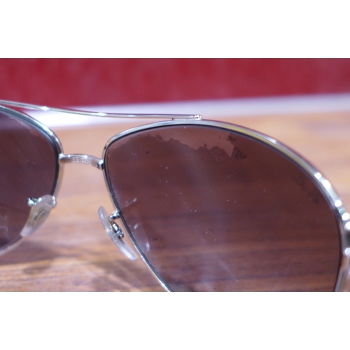 3130 - Rayban Silver Metal Sunglasses (302-498)  * This lot is subject to vat