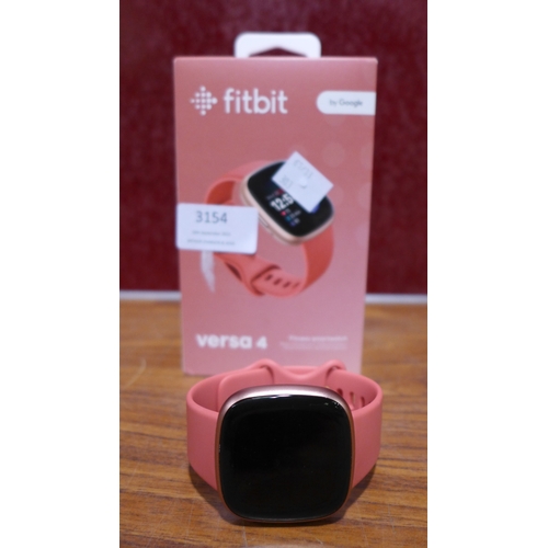 3154 - Fitbit Versa 4 Pink, original RRP £144.99 + VAT            (303-61) * This lot is subject to VAT