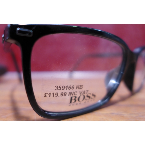 3163 - Hugo Boss Black Plastic Glasses, original RRP £98.87 + VAT (303-56) * This lot is subject to VAT