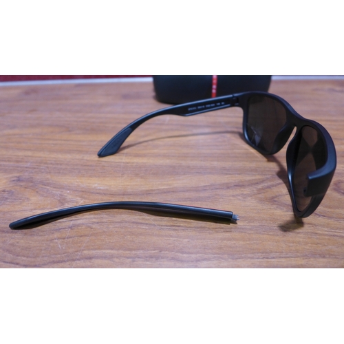 3164 - Prada Sport Black Plastic Sunglasses - Broken Arm - (303-64) * This lot is subject to VAT