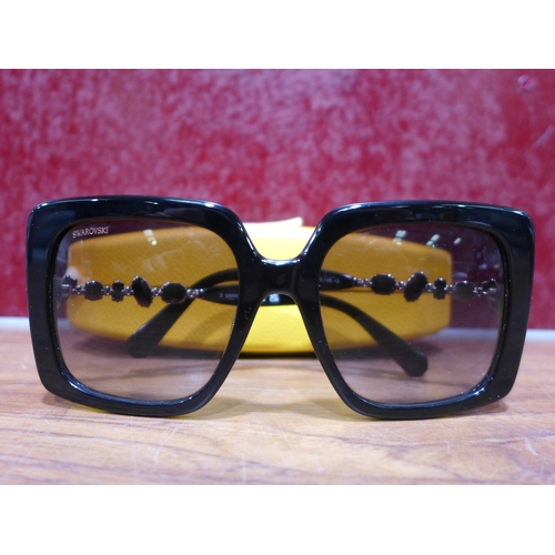 3174 - Swarovski Black Plastic Sunglasses (303-289) * This lot is subject to VAT