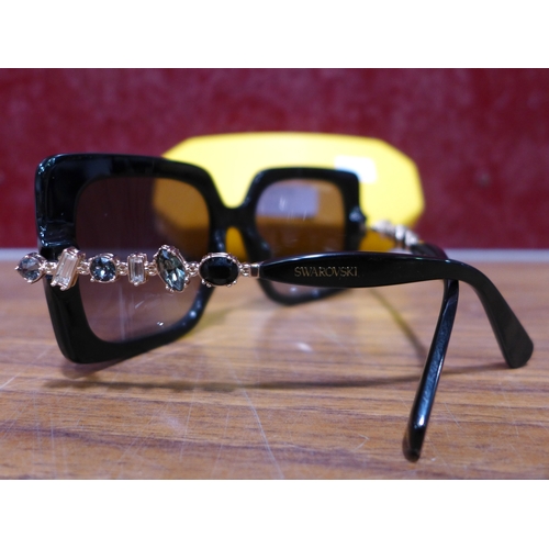 3174 - Swarovski Black Plastic Sunglasses (303-289) * This lot is subject to VAT