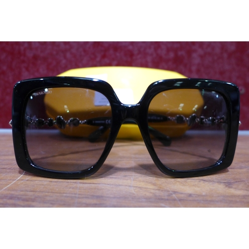 3175 - Swarovski Black Plastic Sunglasses (303-290) * This lot is subject to VAT