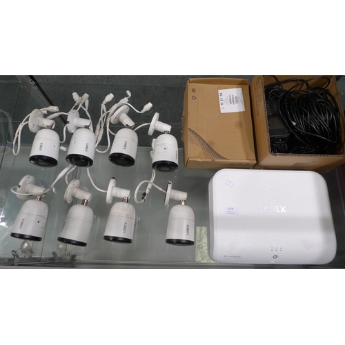 3178 - Lorex 4K 8 Channel CCTV System  - model no:- N844A8-ZP, original RRP £699.99 + VAT (303-399) * This ... 