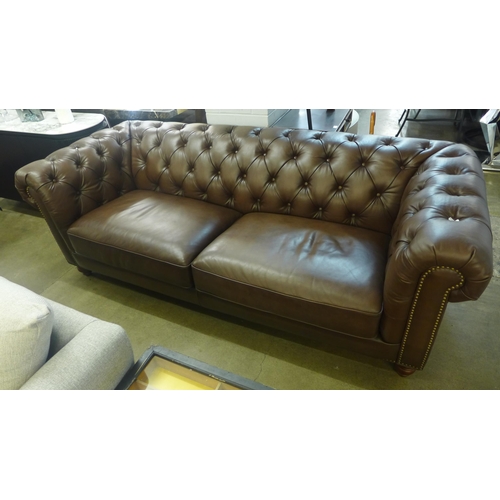 1405 - A New Allington Three Seater Brown Leather Sofa, original RRP £1666.66 + VAT  (4181 -2)  * This lot ... 