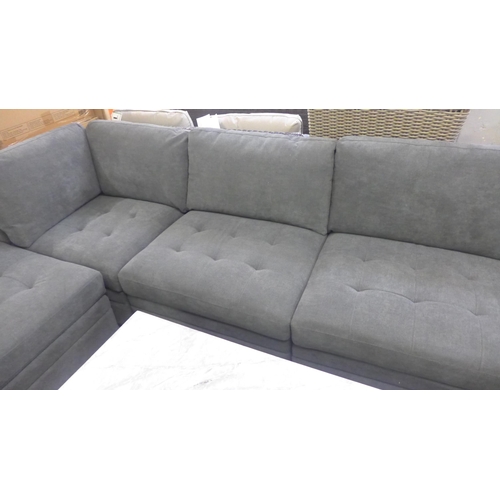 1452 - A Tisdale 6 piece Zipback Dark Grey Sofa, original RRP £1166.66 + VAT (4184-23) *This lot is subject... 