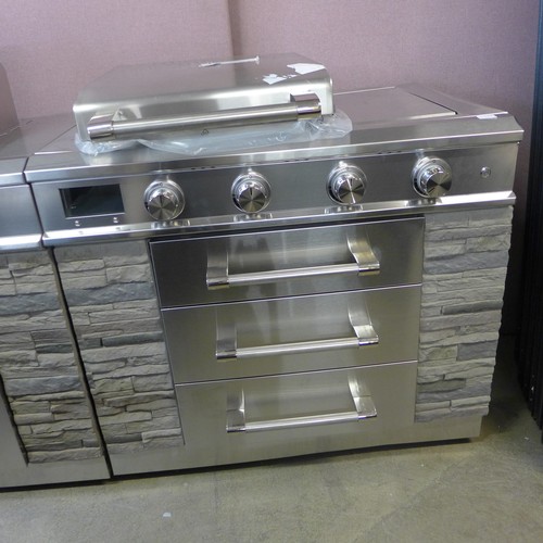 1510 - A Kirkland Signature 12 Burner Island BBQ, original RRP £2749.99 + VAT - damaged (4184-21) *This lot... 