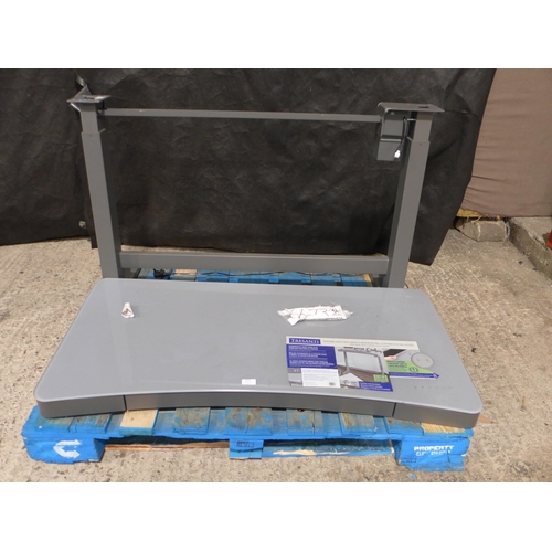 3379 - Tech Adjustable Grey Desk - No Fixings (303-346) * This lot is subject to VAT