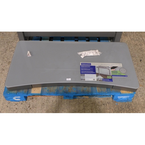 3379 - Tech Adjustable Grey Desk - No Fixings (303-346) * This lot is subject to VAT