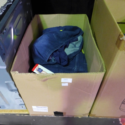 3405 - Quantity of ladies denim skorts, mixed size  * This lot is subject to VAT